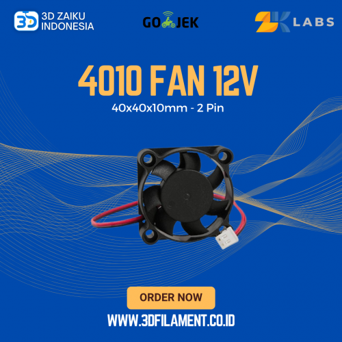 Reprap 3D Printer Fan 12V DC 40*40*10mm 2 Pin